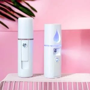 1pc Rechargeable Facial Sprayer Usb Mini Face Spray Device Steamer Spray Meter Humidifier Handheld 11.5*3cm White - product information 2