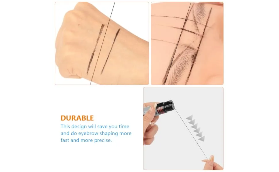 Gogogmee Eyebrow Ink Black Line Eyebrow Measure Tool Professional Eyebrow Line Portable Eyebrow Pencil - product information 5