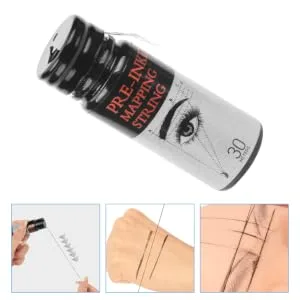 Gogogmee Eyebrow Ink Black Line Eyebrow Measure Tool Professional Eyebrow Line Portable Eyebrow Pencil - product information 6