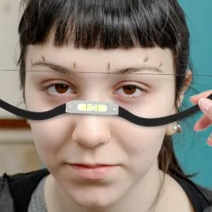 1 Set Arch Embroidery Eyebrow Ruler Portable Eyebrow Ruler Eyebrow Positioning Rulers - product information 2