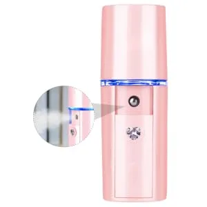 WOONEKY 1pc Hydrating Instrument Small Humidifier Facial Moisturizing Device USB Humidifier Pink Abs - product information 5