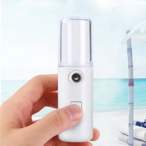 WOONEKY 1pc Sprayer Hydrating Humidifier Face Steamer Cleaner Mini USB Humidifier White - product information 2