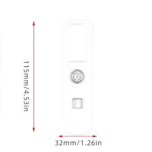 WOONEKY 1pc Sprayer Hydrating Humidifier Face Steamer Cleaner Mini USB Humidifier White - product information 4