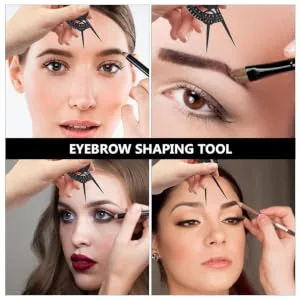 SKISUNO Brow Mapping Ruler Eyebrow Positioning Ruler Miniature Tools Portable Gold Microblading Ruler - product information 1