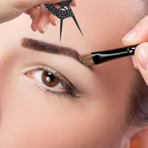 SKISUNO Brow Mapping Ruler Eyebrow Positioning Ruler Miniature Tools Portable Gold Microblading Ruler - product information 2