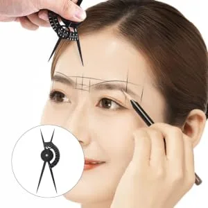 SKISUNO Brow Mapping Ruler Eyebrow Positioning Ruler Miniature Tools Portable Gold Microblading Ruler - product information 3