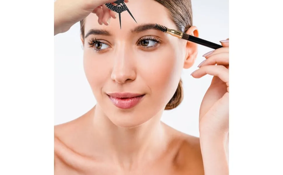 SKISUNO Brow Mapping Ruler Eyebrow Positioning Ruler Miniature Tools Portable Gold Microblading Ruler - product information 6