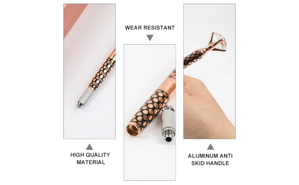 NOLITOY 3 Pen Makeup Eyebrow Needles Embroidered Microblading for Permanent Head Manual - product information 6
