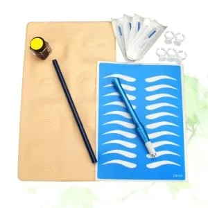 Outanaya Suit Microblading Ink & Dark Practice D and Coffee Cup Eyebrow Pen Embroidery Kit Manual Pencil Costume - product information 2