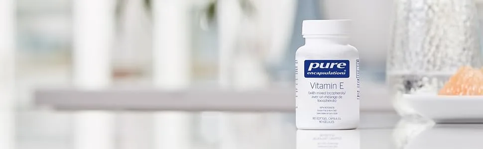 Pure Encapsulations - Vitamin E (with Mixed Tocopherols) - Supplement for Antioxidant Support - 90 Softgel Capsules - product information 3
