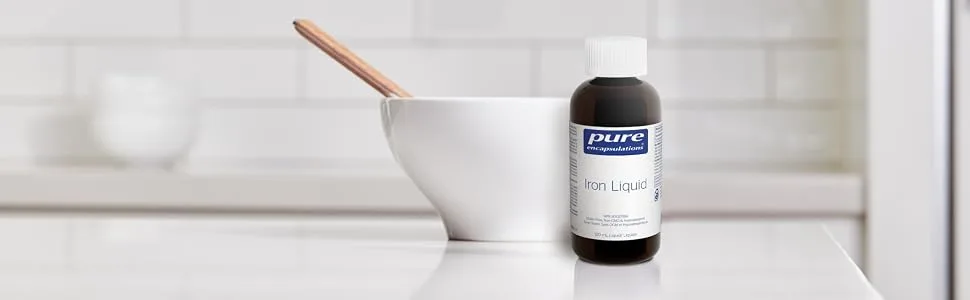 Pure Encapsulations - Iron liquid - Hypoallergenic Supplement Supports Hemoglobin and Myoglobin Function* - 120 ml Liquid - product information 3