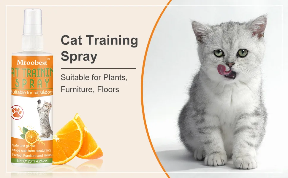 Cat Scratch Deterrent Spray Cat Training Spray Anti Scratch Repellent Spray Anti Cat Scratching Deterrent Protect Your Furnture Carpet and Plants 120ml - product information 2