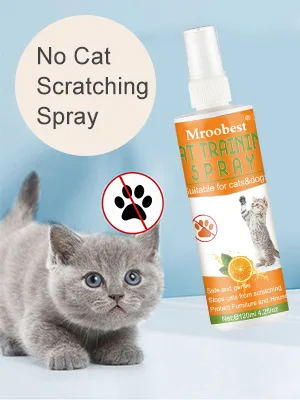Cat Scratch Deterrent Spray Cat Training Spray Anti Scratch Repellent Spray Anti Cat Scratching Deterrent Protect Your Furnture Carpet and Plants 120ml - product information 4