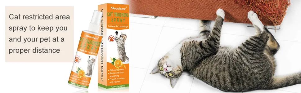 Cat Scratch Deterrent Spray Cat Training Spray Anti Scratch Repellent Spray Anti Cat Scratching Deterrent Protect Your Furnture Carpet and Plants 120ml - product information 6