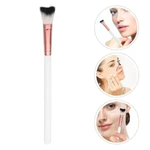 Gogogmee nose shadow brush highlighters highlighter Concealer Brush white 18.50X1.00X1.00CM White - product information 4