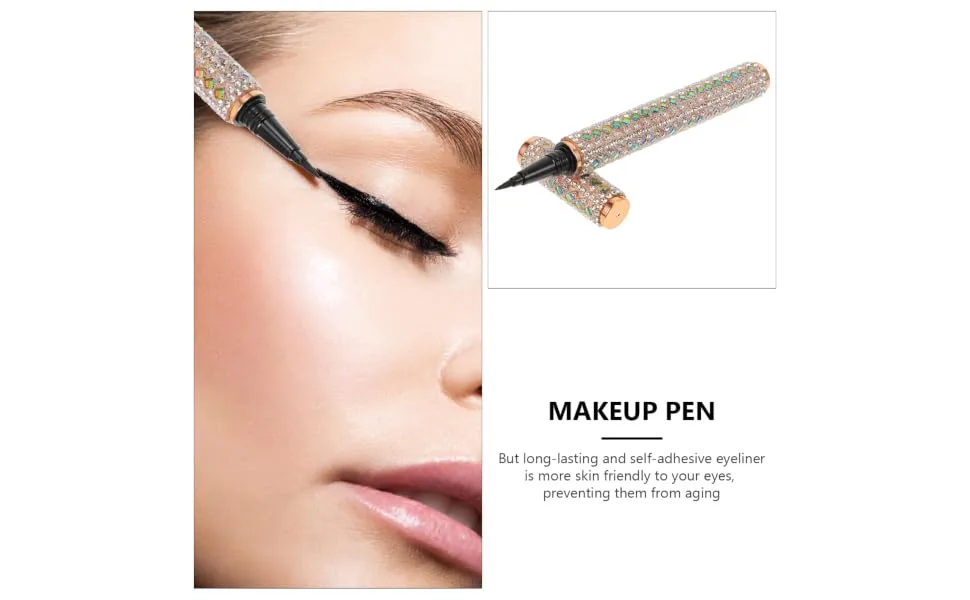 FOYTOKI 1pc Eyeliner Makeup Accessory Eye Liner Pen Wing Women Liquid Eye Liner Makeup Pen Cosmetic Plastic - product information 2