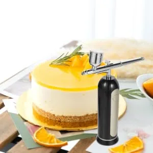 WOONEKY 1 Set Airbrush for Cake Decorating Aluminum Alloy Airbrush Nails Airbrush Kit for Nails Black - product information 3