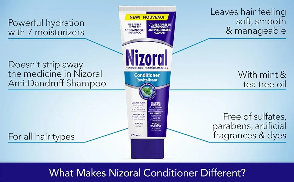 Nizoral Deep Moisturizing Conditioner - 278 ml - Nizoral Anti Dandruff Deep Conditioner