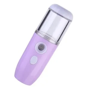 Gogogmee 1pc Hydrating Instrument Mini Steamer Face Steamer Mini Nanometer Moisture Spray Portable Abs Purple - product information 3