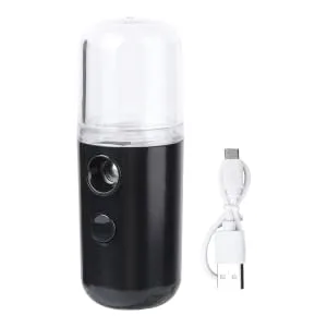 Gogogmee 1pc Portable Humidifier Air Mister for Essential Oils Diffuser for Hand Facial Mister Black Plastic - product information 2