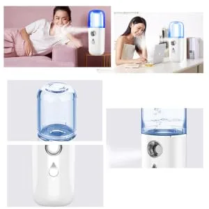 PLAFOPE Humidifer White Face Humidifier Handheld Sprayer Portable Humidifiers Plastic - product information 1