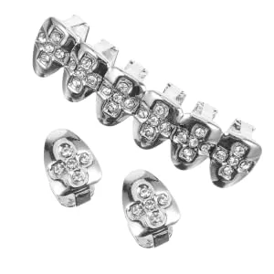 Anneome 1 Set Braces Grill Braces Brackets for Decor Gilded Men and Women Barbecue Set - product information 1