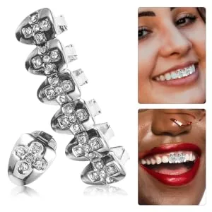 Anneome 1 Set Braces Grill Braces Brackets for Decor Gilded Men and Women Barbecue Set - product information 5