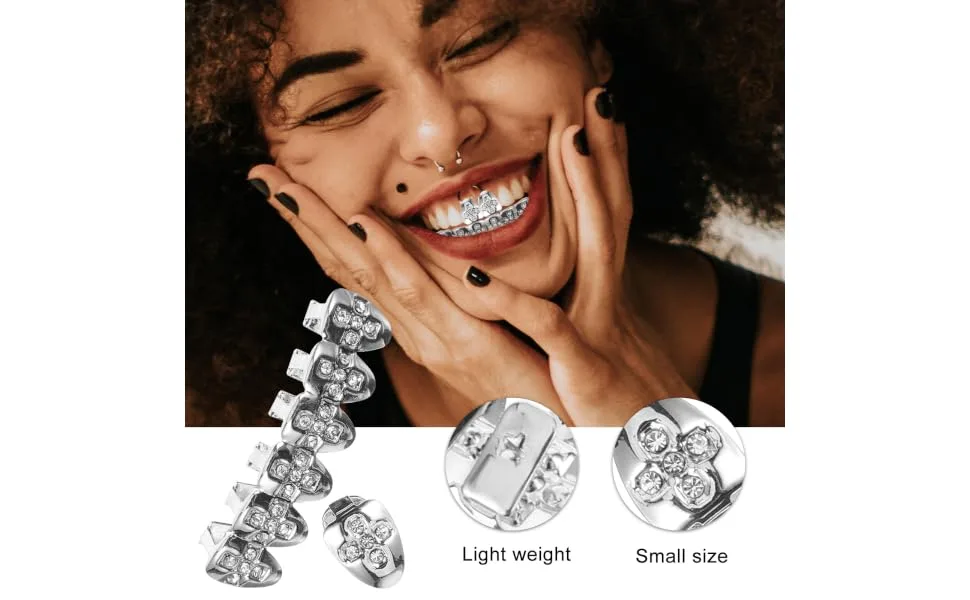 Anneome 1 Set Braces Grill Braces Brackets for Decor Gilded Men and Women Barbecue Set - product information 6