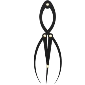IWOWHERO Makeup Symmetrical Tool Eyebrow Positioning Ruler Eyebrow Ruler Makeup Tools Metal Balance - product information 3