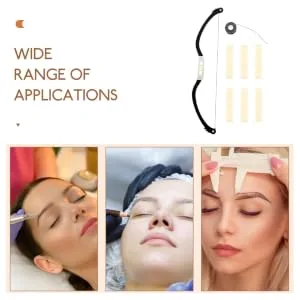 1 Set Arch Embroidery Eyebrow Ruler Brow Template Eyebrow Shaping Kit Level Ruler Alloy - product information 6