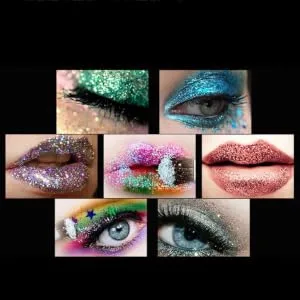 WOONEKY 12 Boxes Glitter Eyeshadow Pigments Eye Shadow Powder Pearl Eyeshadow Palette - product information 2