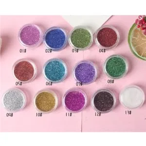 WOONEKY 12 Boxes Glitter Eyeshadow Pigments Eye Shadow Powder Pearl Eyeshadow Palette - product information 4