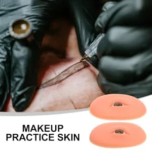Gogogmee Lash Practice Mold 1 pair Models Eye Eyebrow Practice Model Silicone Skin Makeup Eyeshadow Training Boards 7.70X5.70X1.50CM As Shown - product information 6
