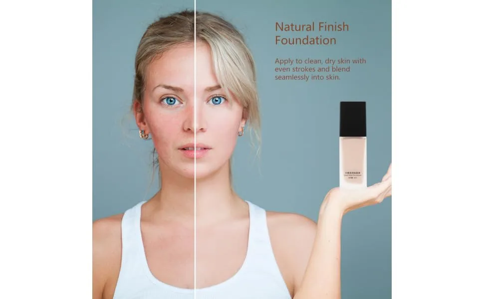 Outanaya Liquid Foundation Concealer Liquid Foundation Liquid Waterproof Foundation Makeup Black Glass - product information 3