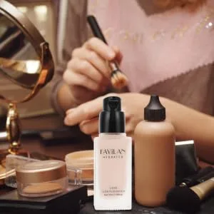 Outanaya Liquid Foundation Concealer Liquid Foundation Liquid Waterproof Foundation Makeup Black Glass - product information 5