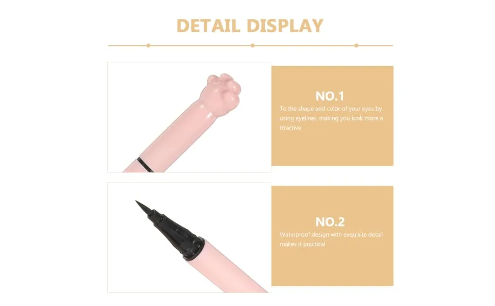 Gogogmee Tools for Pen Female Printing Eyeliner Cat Makeup Woman Cool Tool Lady Makeup Kit - product information 5