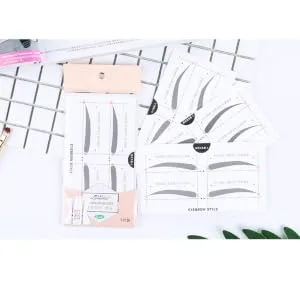 Outanaya 2 Eyebrow Card Eyebrow Template Easy Eyebrow Stencil Makeup Kit Simple Card A607 - product information 1