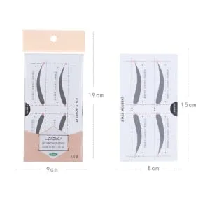Outanaya 2 Eyebrow Card Eyebrow Template Easy Eyebrow Stencil Makeup Kit Simple Card A607 - product information 2