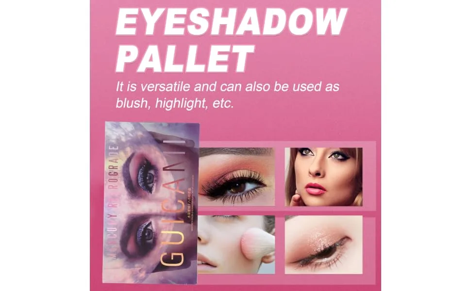 WOONEKY 1pc 15 Portable Eyeshadow Compact Eyeshadow Palette Cosmetic Eye Shadows Cosmetic Pallet - product information 4
