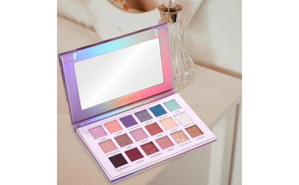 WOONEKY 1pc 15 Portable Eyeshadow Compact Eyeshadow Palette Cosmetic Eye Shadows Cosmetic Pallet - product information 7