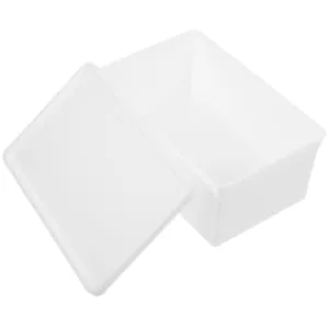 Outanaya Box Sheet Laundry Storage Box Laundry Beads Large Capacity Bucket Laundry Powders Holder 16.8X11X7.5CM White - product information 1