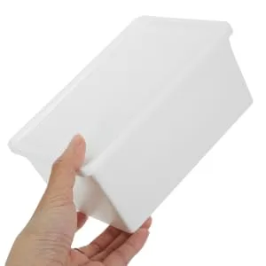 Outanaya Box Sheet Laundry Storage Box Laundry Beads Large Capacity Bucket Laundry Powders Holder 16.8X11X7.5CM White - product information 4