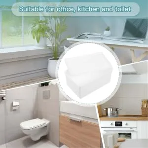 Outanaya Box Sheet Laundry Storage Box Laundry Beads Large Capacity Bucket Laundry Powders Holder 16.8X11X7.5CM White - product information 5