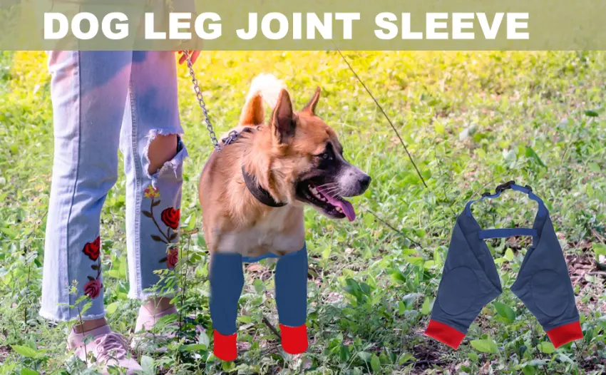 Front Leg Dog Leg Joint Sleeve Elastic Breathable Highly Elastic Breathable Lick Proof Canine Elbow Protector (L) - B0BQYZVS81