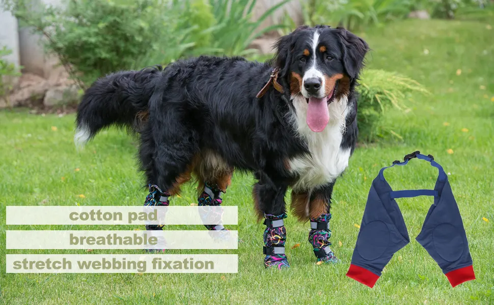 Front Leg Dog Leg Joint Sleeve Elastic Breathable Highly Elastic Breathable Lick Proof Canine Elbow Protector (L) - B0BQYZVS81