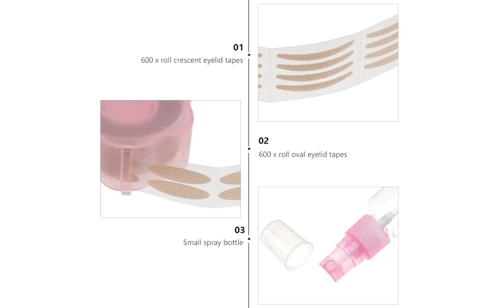 NOLITOY 1 Set Double Eyelid Sticker Invisible Eye Stickers Natural Eyelid Patches Makeup Tools Make up - product information 4