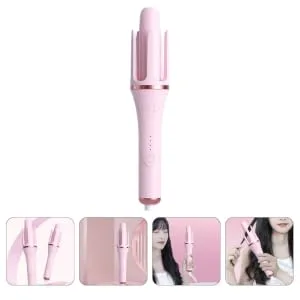 Outanaya Fully Automatic Hair Curling Iron Tool Hair Curler Hair Rollers Straightener Hair Pink Abs - product information 2