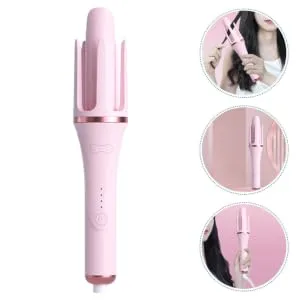 Outanaya Fully Automatic Hair Curling Iron Tool Hair Curler Hair Rollers Straightener Hair Pink Abs - product information 3