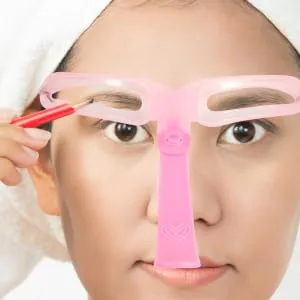 FOYTOKI Eyebrow Tools 3 Sets Eyebrow Aid Eyebrow Pen Convenient Eyebrow Tool Four Generations Card Eyebrow Shape - product information 3