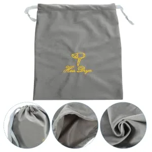 Gogogmee Hair Dryer Attachments Storage Flat Ironing Travel Bag Hair Dryer Bag Drawstring - product information 1